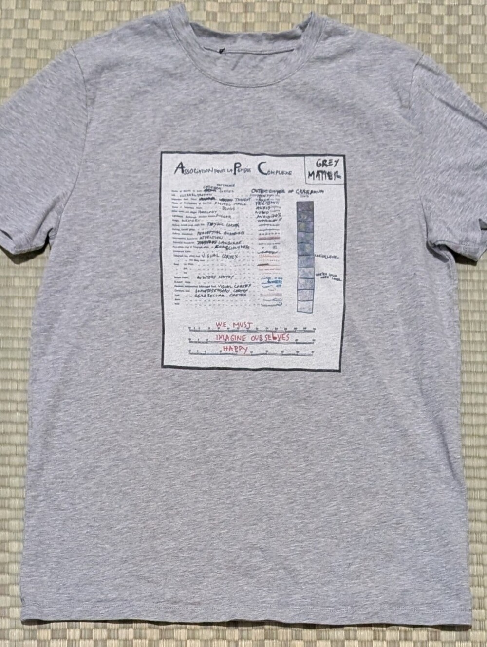 A.P.C. Anatomic T-shirt Gris Chine *No Tag/Fits Like Small/See Measurements*